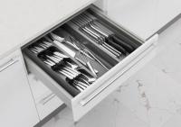 Triple cutlery tray 38x39x5.5 cm, gray Emhouse EP-902