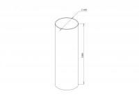 Graphite drain pipe 100mm L=1m RainWay