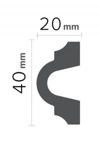 Corner element for moldings Grand Decor HCR 518-1