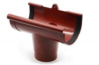 Red gutter funnel 130mm RainWay