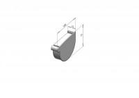 Right brick funnel cap 90mm RainWay