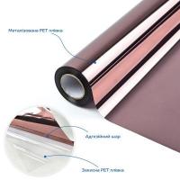 Зеркальная солнцезащитная пленка для окон Sticker wall Бронза 600х10000х0,08мм SW-00002716