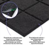 Звукоизоляционная панель Sticker wall 300х300х9мм Черная SW-00002700