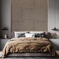 Звукоизоляционная панель Sticker wall 600х600х9мм Коричневая SW-00002706