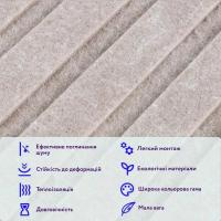 Звукоизоляционная панель Sticker wall 600х600х9мм Темно-бежевая SW-00002707