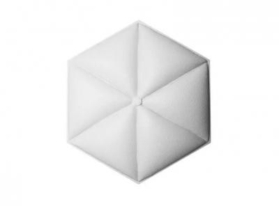 3D панель Art Decor W 332 Шкіра (шестикутник, 404х466х38 мм)