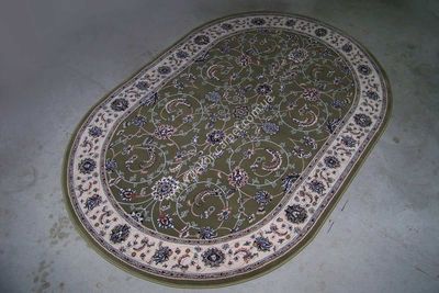 Carpet Ottoman 6038 green cream