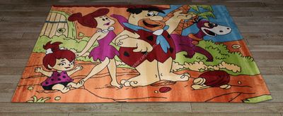 Children's carpet Super Elmas 7959A orange-d-red