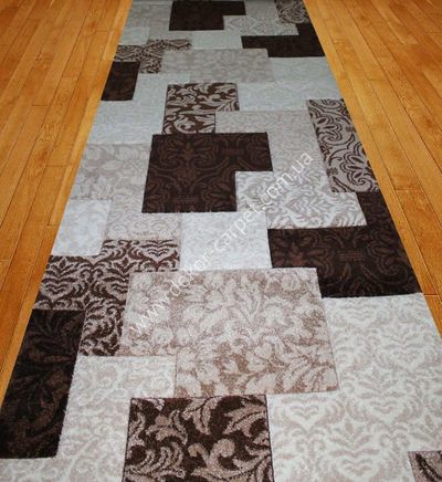 carpet Daisy Carving 8430a-v-brown
