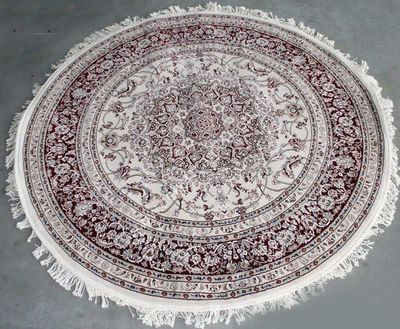 Carpet Esfahan 4878A-ivory-d-red