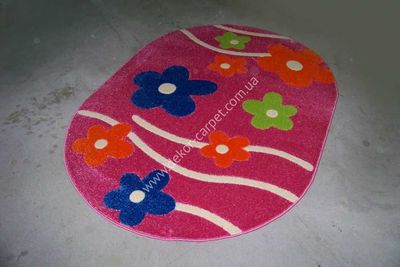 Children's carpet Fuliya 8947 p-pink