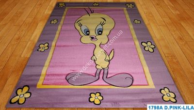 Children's carpet Rose 1798A-D-PINK-LILA