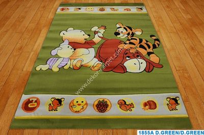 Children's carpet Rose 1855A-D-GREEN-D-GREEN