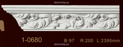 Cornice with ornament Classic Home 1-0680