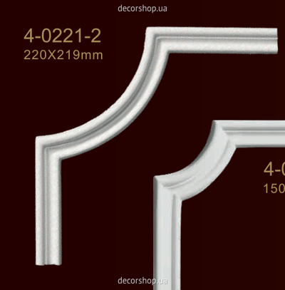 Corner element for moldings Classic Home 4-0221-2