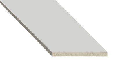 Additional board 100 mm light gray silk matt, set
