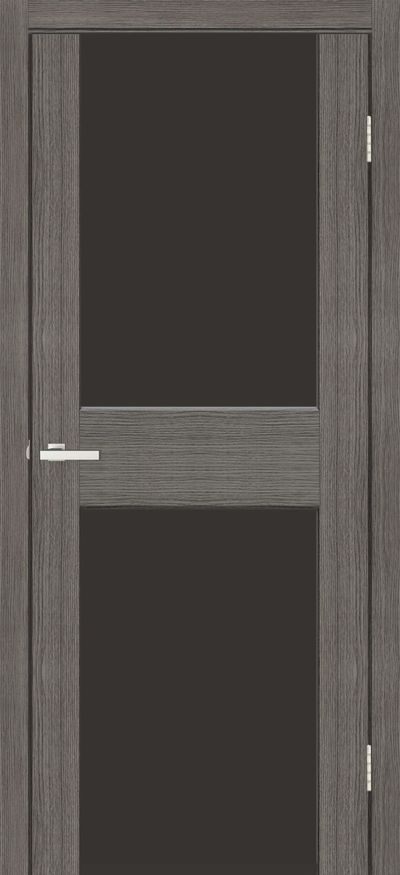 Міжкімнатні двері Оміс Cortex Gloss 03 дуб ash triplex чорний