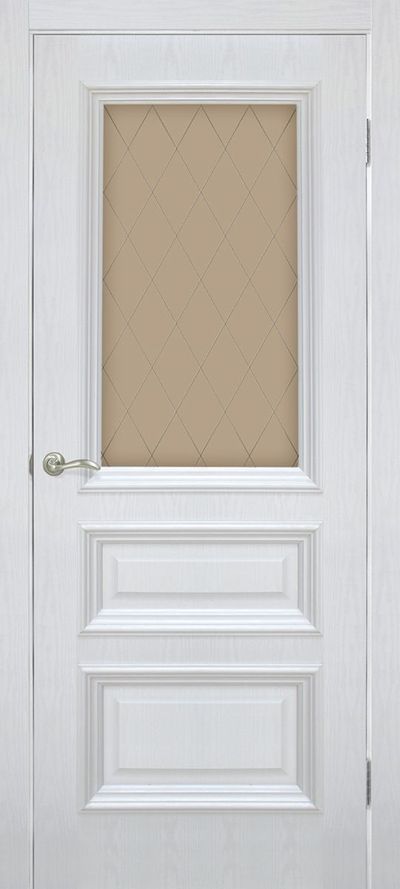 Межкомнатные двери Омис Сан Марко 1.2 СС+КР стекло бронза ясень перламутр