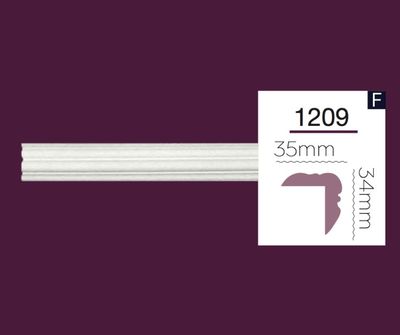 Smooth cornice Home Decor 1209 (2.44m) Flexi