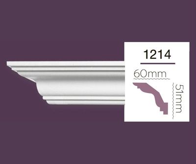 Smooth cornice Home Decor 1214 (2.44m)