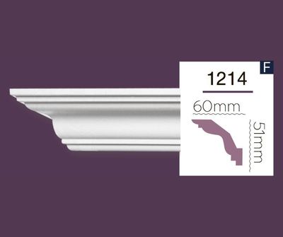 Smooth cornice Home Decor 1214 (2.44m) Flex