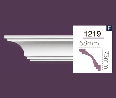 Smooth cornice Home Decor 1219 (2.44m) Flex