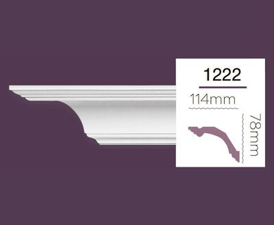 Smooth cornice Home Decor 1222 (2.44m)