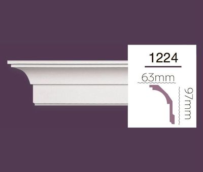 Smooth cornice Home Decor 1224 (2.44m)