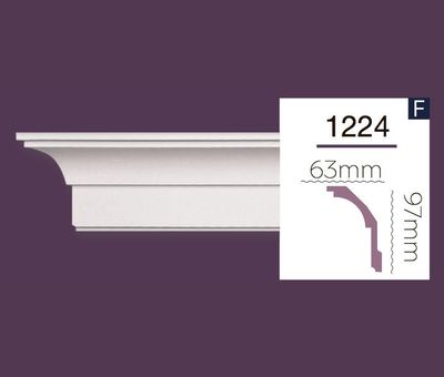 Smooth cornice Home Decor 1224 (2.44m) Flex