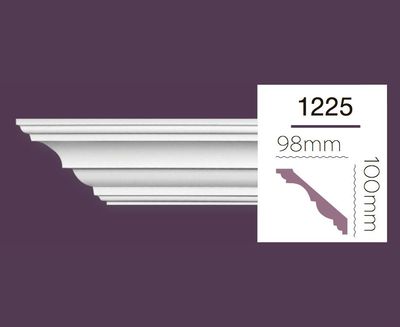 Smooth cornice Home Decor 1225 (2.44m)