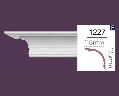 Гладкий карниз Home Decor 1227 (2.44 м) Flex