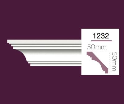 Smooth cornice Home Decor 1232 (2.44m)