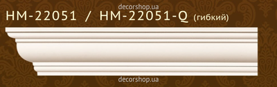 Smooth cornice Classic Home HM-22051Q