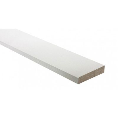 PVC cover strip 33 mm white, pcs.