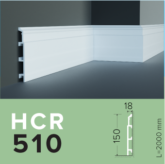 Polyurethane skirting board Grand Decor HCR 510 (2.00m)