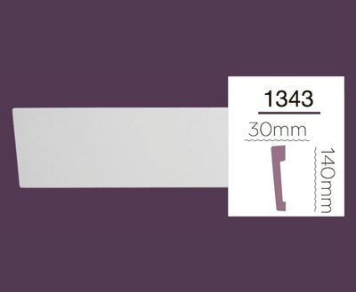 Плінтус з поліуретану Home Decor 1343 (2.44 м)