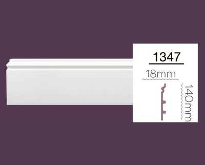 Polyurethane baseboard Home Decor 1347 (2.44m)