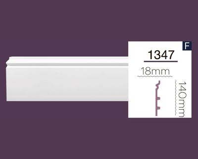Polyurethane baseboard Home Decor 1347 (2.44m) Flexi