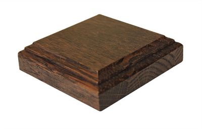 Rosette veneer square walnut lux, set