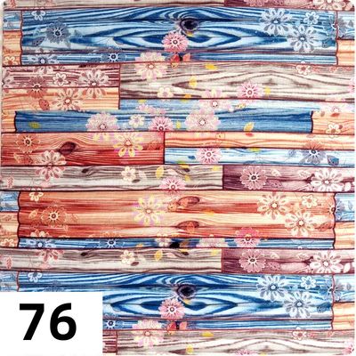 Self-adhesive 3D panel Sticker wall under Bamboo Id 76 Flowers