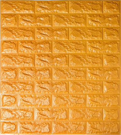 Самоклеюча 3D панель Sticker wall під цеглу Id 11 Золотий SW-00000052