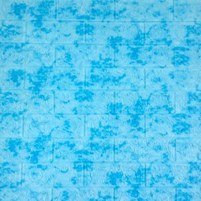 Самоклеющиеся 3D панель Sticker wall под кирпич Мрамор синий Id 65 SW-00000033
