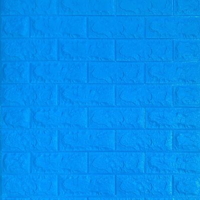 Самоклеюча 3D панель Sticker wall під цеглу Синій Id 3 SW-00000060