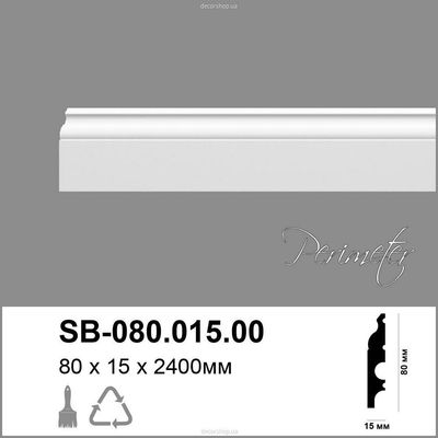 Polyurethane skirting board Perimeter SB-080.015.00