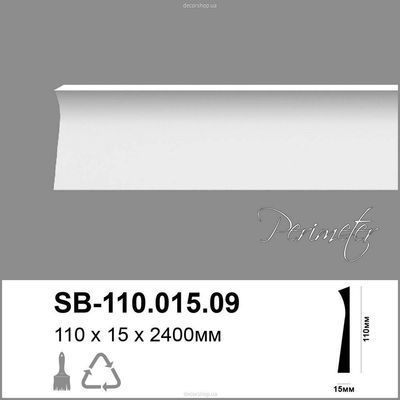 Polyurethane skirting board Perimeter SB-110.015.09