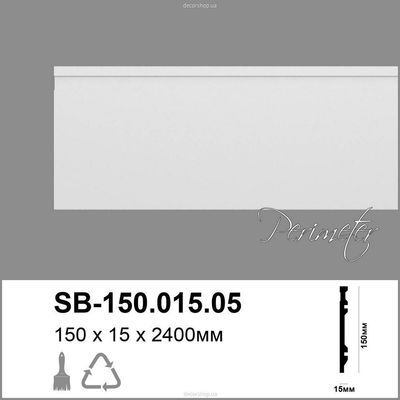 Polyurethane skirting board Perimeter SB-150.015.05