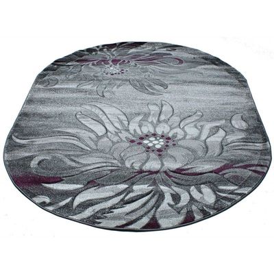 carpet Daisy Carving 8480a gray