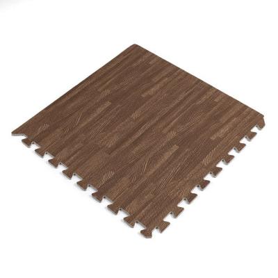 Підлога пазл Sticker wall модульне підлогове покриття коричневе дерево МР 6 SW-00000204