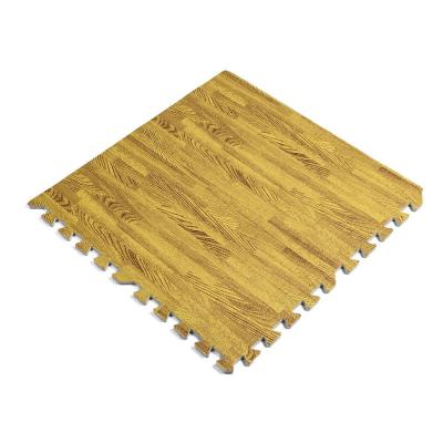 Підлога пазл Sticker wall модульне підлогове покриття жовте дерево МР 7 SW-00000210