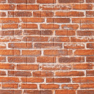 Самоклеюча 3D панель Sticker wall під цеглу 44 Рудий SW-00000037